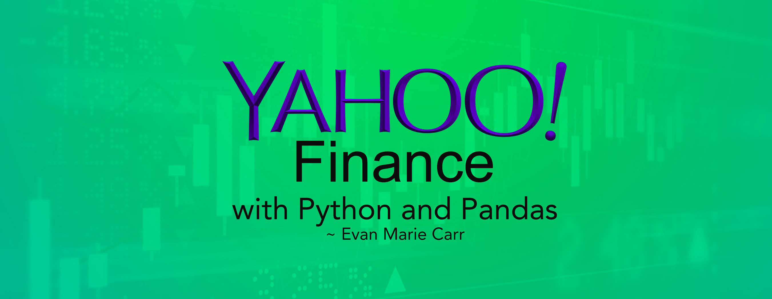 📈 Yahoo! Finance with Python and Pandas