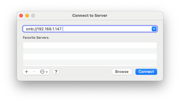 How to connect to NAS on Mac