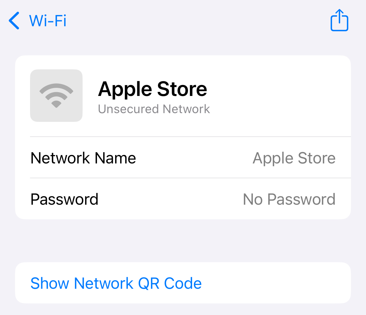 Sharing Wi-Fi credentials via Apple Passwords for iPhone.