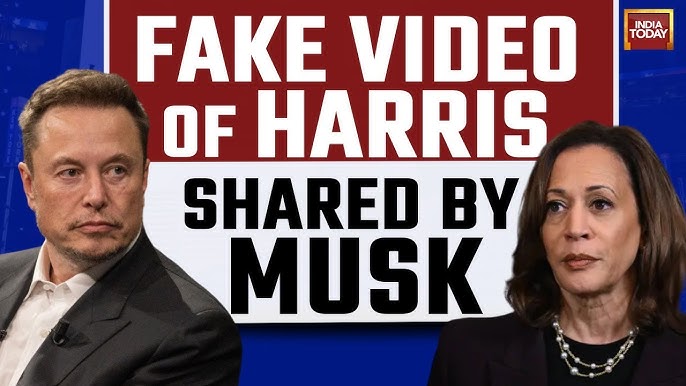 Read more about the article Elon Musk posts deepfake of Kamala Harris that violates X policy – The Verge